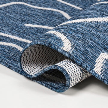 Nolan Modern Coastal Organic Shapes Indoor/Outdoor Area Rug